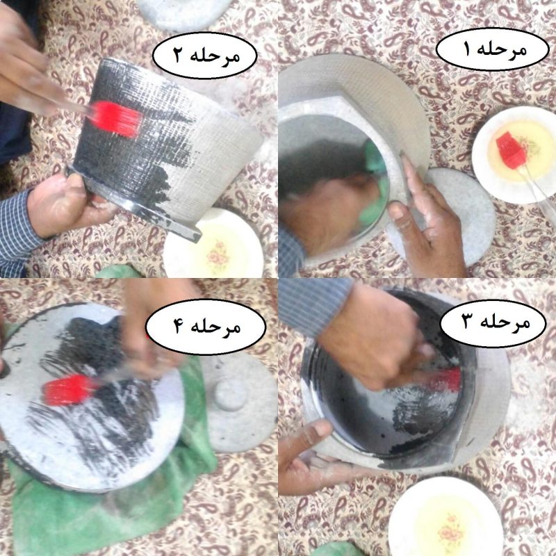 آموزش آبندی ظروف سنگی